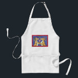Cute Christmas Reindeer, Romantic Kiss w Mistletoe Standard Apron<br><div class="desc">Vintage illustration Merry Christmas design featuring a love and romance design with two adorable reindeer kissing under the mistletoe. A heart is between them. A funny,  silly and romantic cartoon design for animal lovers.</div>