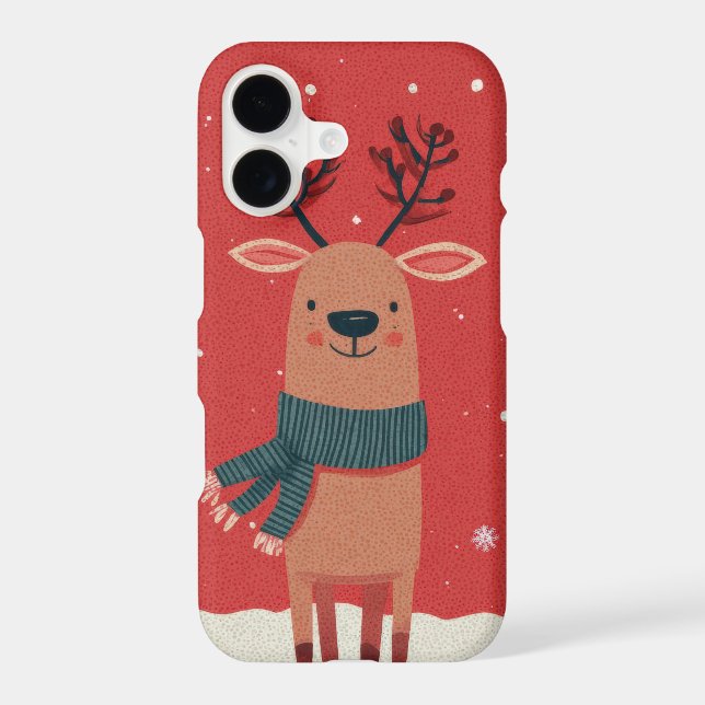 Cute Christmas Reindeer with Scraf (Back)