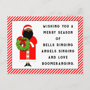 Cute Christmas Rhyme Postcard