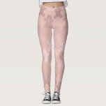 Cute Christmas Rose Gold Gingerbread Man Pattern Leggings<br><div class="desc">Christmas Gingerbread Man Pattern in faux rose gold</div>