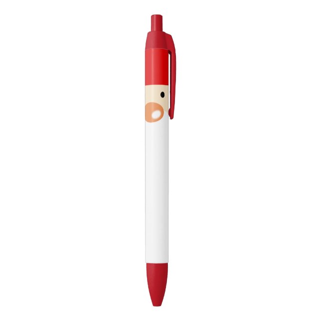 cute Christmas Santa Claus face Black Ink Pen (Bottom (Vertical))