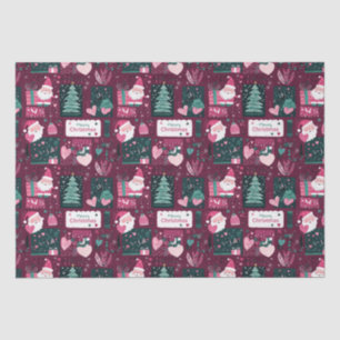 Cute Christmas Santa Claus pattern Tissue Paper