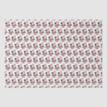 Cute Christmas Santa Claus Playing Pickleball  Tissue Paper<br><div class="desc">Dress up your pickleball christmas gifts with this super fun tissue paper featuring of design of Santa playing pickleball. Sure to get a smile from all your pickleball loving friends and family - so cute!!</div>