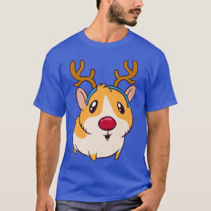 Cute Christmas Santa guinea pig Happy Holidays Pre T-Shirt