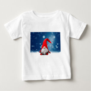 Cute Christmas Santa Snow Stars Baby T-Shirt