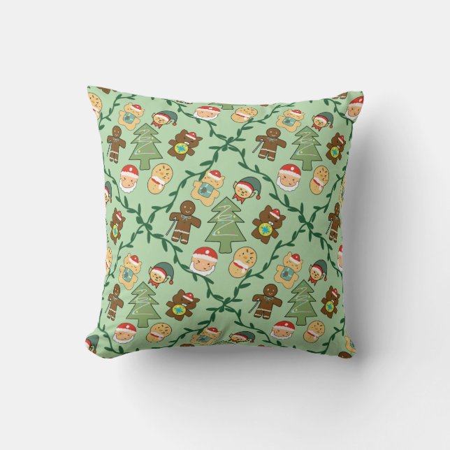 Cute Christmas Seamless Pattern for Home and Kids Cushion (Front)