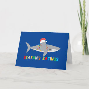 Cute Christmas Shark Card