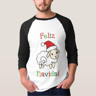 Cute Christmas Sheep – Feliz Navidad T-Shirt