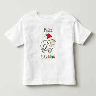 Cute Christmas Sheep – Feliz Navidad Toddler T-Shirt