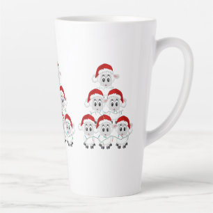 Cute Christmas Sheep Latte Mug