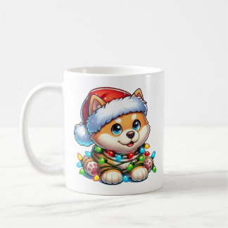 Cute Christmas Shiba Inu Mug