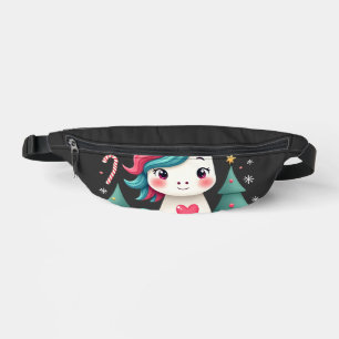 Cute Christmas Shirt Girls Women Xmas Unicorn Deer Bum Bags