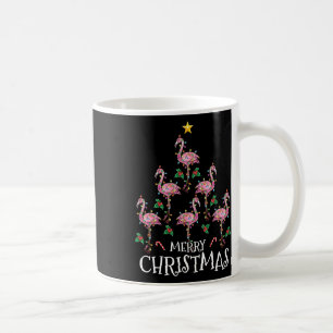 Cute Christmas Shirt Women Kids Girls Flamingo Tre Coffee Mug