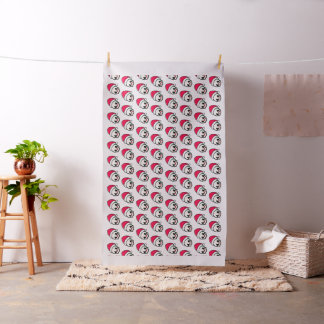 Cute Christmas skull Fabric