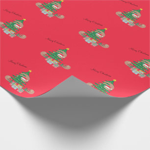 Cute Christmas Sloth Holiday Wrapping Paper