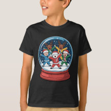Cute Christmas Snow Globe with Dancing Characters
