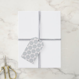 Cute Christmas Snowflakes, Winter Snow Blizzard Gift Tags