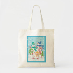 Cute Christmas Snowman Family in the Snow Tote Bag