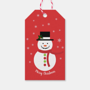 Cute Christmas Snowman Gift Tags