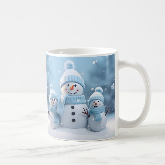 Cute Christmas Snowman Mug | Cozy Winter Mug (Right)