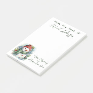 Cute Christmas Snowman Post-it Notes