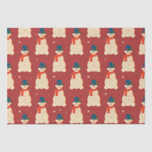 Cute Christmas Snowman  Tissue Paper