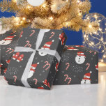 Cute Christmas Snowman Wrapping Paper<br><div class="desc">Wrapping Paper
Cute Christmas Snowman
Traditional
Christmas/Festive/Holidays/Unique
Customisable</div>