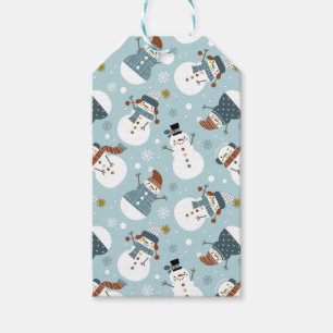 Cute Christmas Snowmen Gift Tags