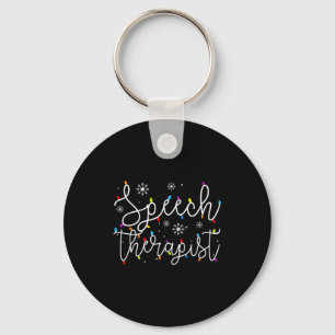 Cute Christmas Speech Therast X-mas Light Festive  Key Ring