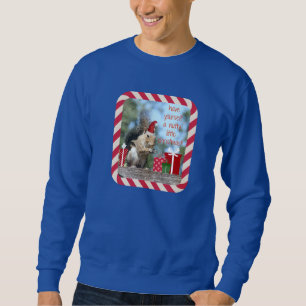 Cute Christmas Squirrel, Have a Nutty Xmas!! Sweatshirt