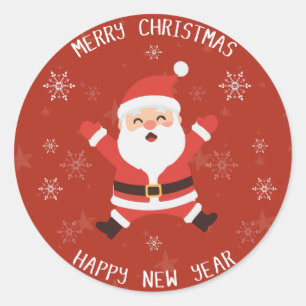 Cute Christmas Sticker   Festive Holiday Design