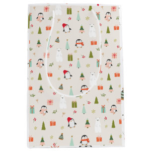 Cute Christmas Symbols  Medium Gift Bag