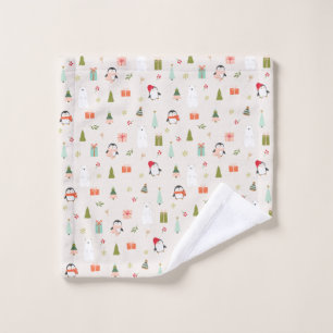 Cute Christmas Symbols  Wash Cloth