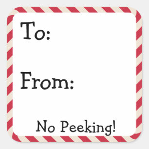 Cute Christmas Tag Stickers