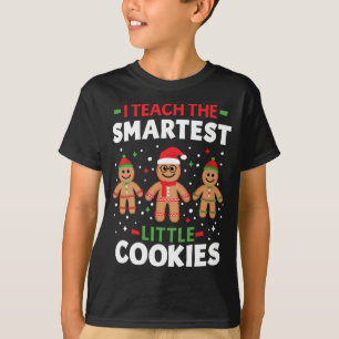 Cute Christmas Teacher I Teach The Smartest Little T-Shirt