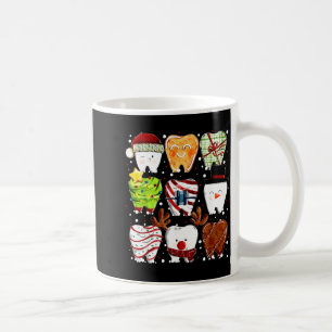 Cute Christmas Teeth Funny Christmas Dentist Denta Coffee Mug