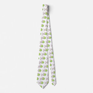 Cute Christmas Text, Ho in Candy Canes Ornaments Tie
