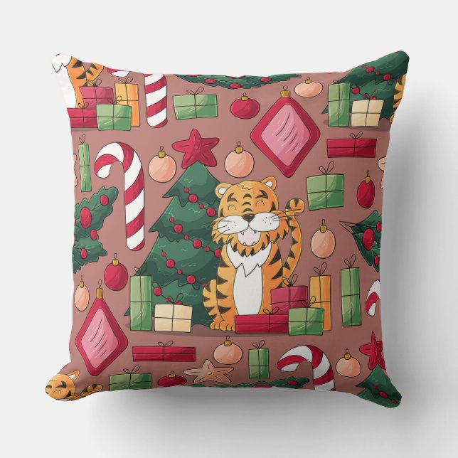 Cute Christmas theme pillow (Front)