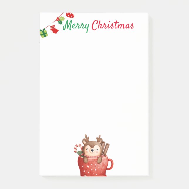 Cute Christmas theme  Post-it Notes (Front)