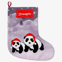 Cute Christmas Themed Panda Bears