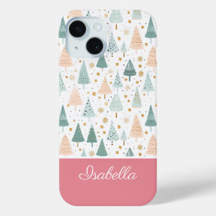 Cute Christmas Themed Pattern iPhone 15 Case