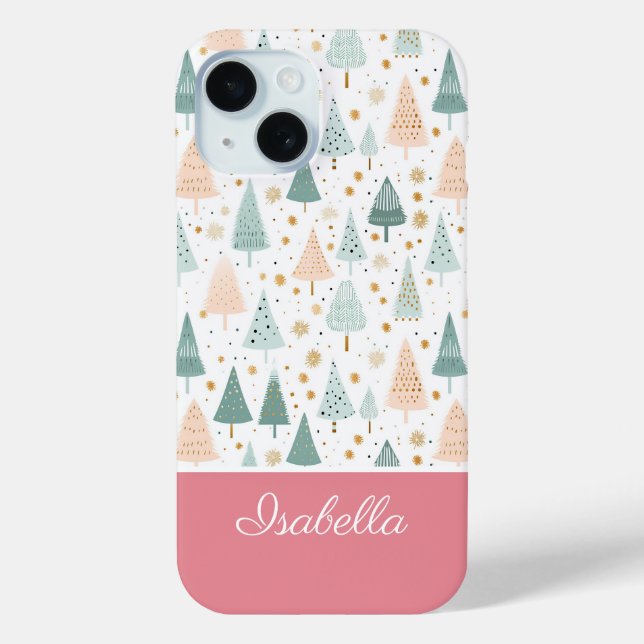 Cute Christmas Themed Pattern Case-Mate iPhone Case (Back)
