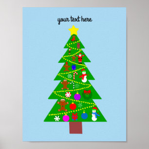 Cute Christmas Tree #1 Poster