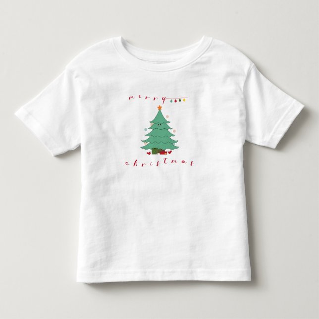 Cute Christmas Tree Baby's T-Shirt (Front)