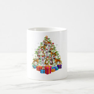 Cute Christmas Tree Boxer Dog Family Xmas Gift Coffee Mug
