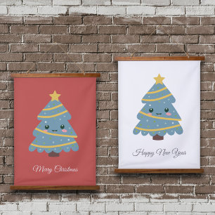Cute Christmas Tree Hanging Tapestry
