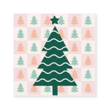 Cute Christmas Tree Holiday Design.