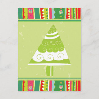 Cute Christmas Tree Holiday Postcard