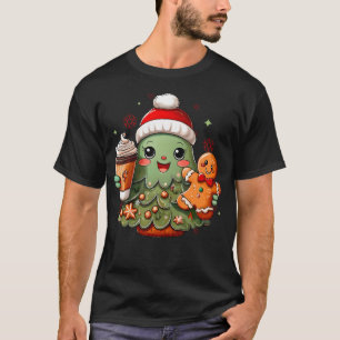 Cute Christmas Tree Hot Chocolate Coffee Cup Ginge T-Shirt
