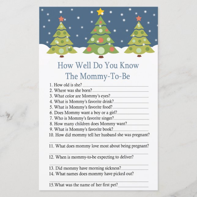 Cute Christmas Tree how well do you know (Front)